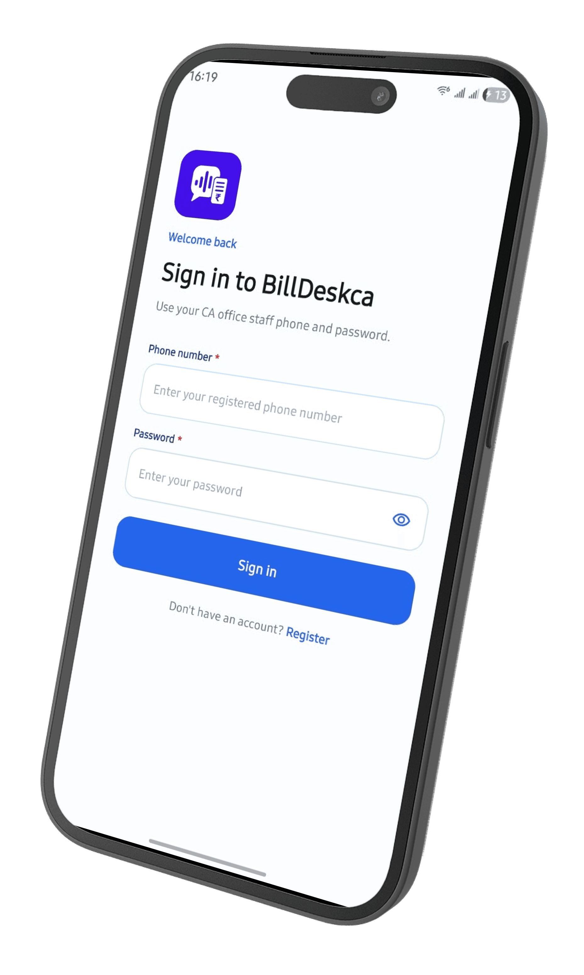 BillDeskca mobile app screenshots